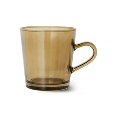 70s glassware: coffee cups mud brown (set of 4)
