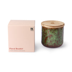 ceramic scented candle: floral boudoir