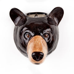 Black Bear wall vase large