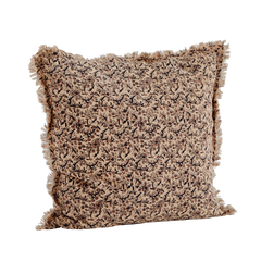 Printed cushion cover w/ fringes - Blossom