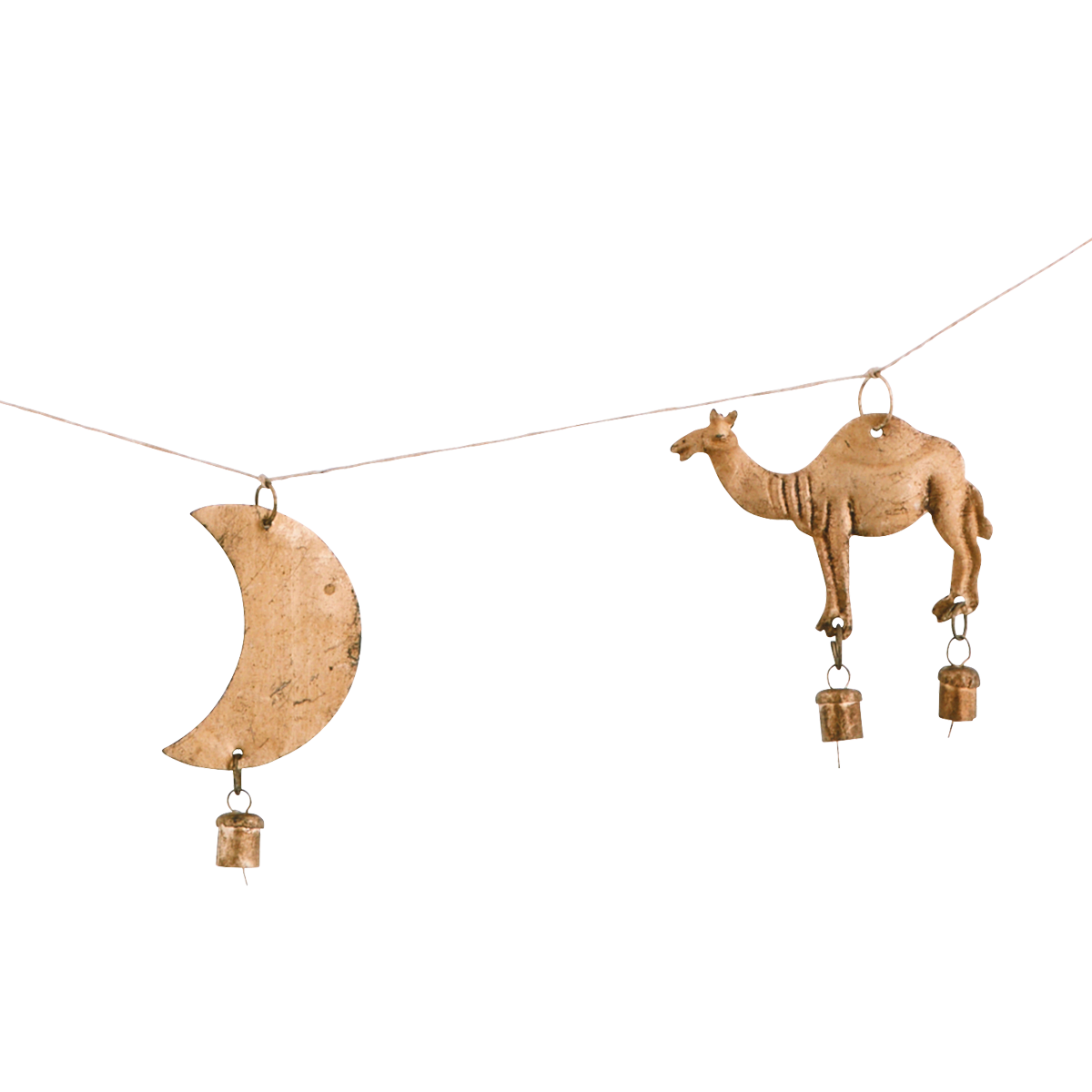 Garland w/ camels, moons and bells