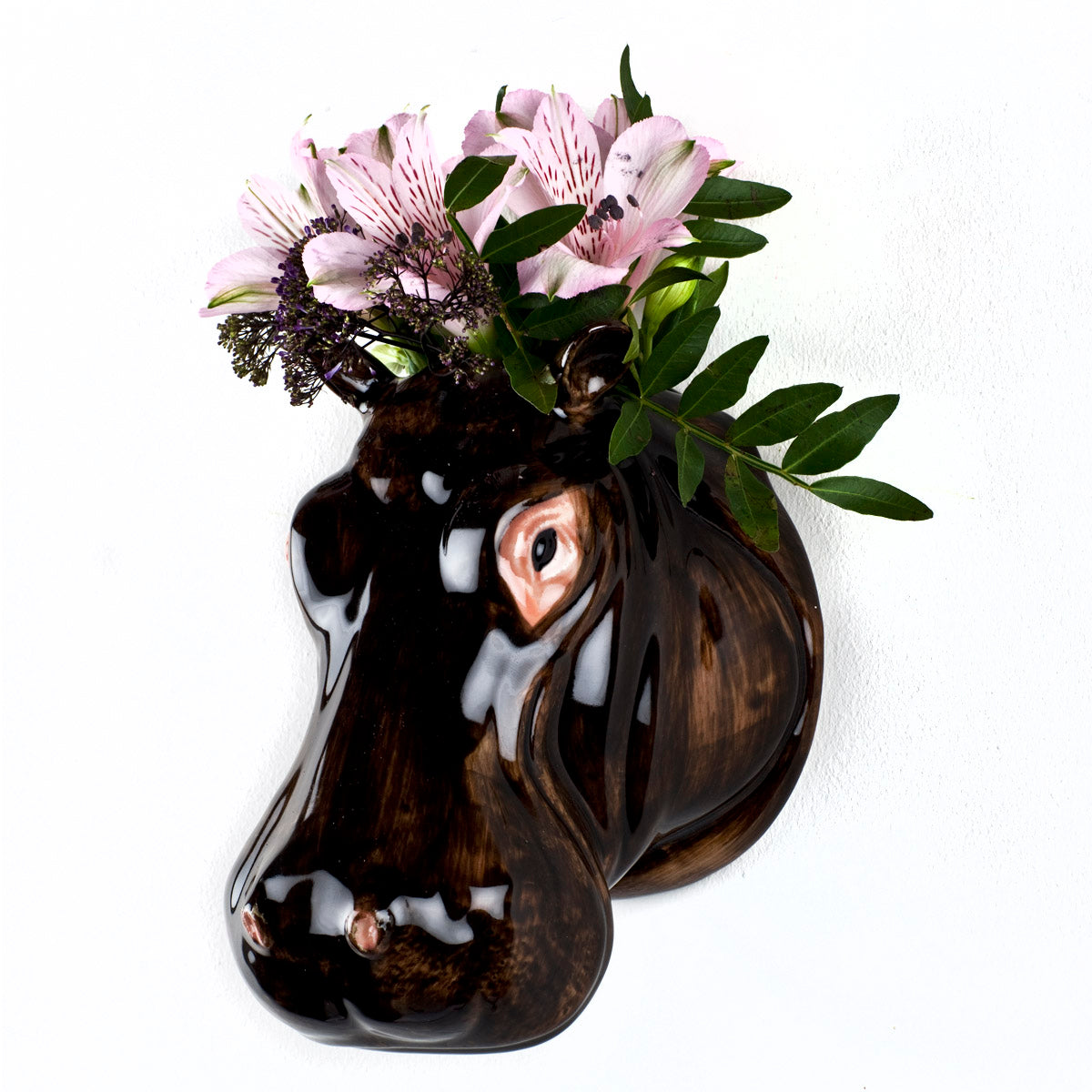 Hippo wall vase