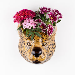 Leopard wall vase large