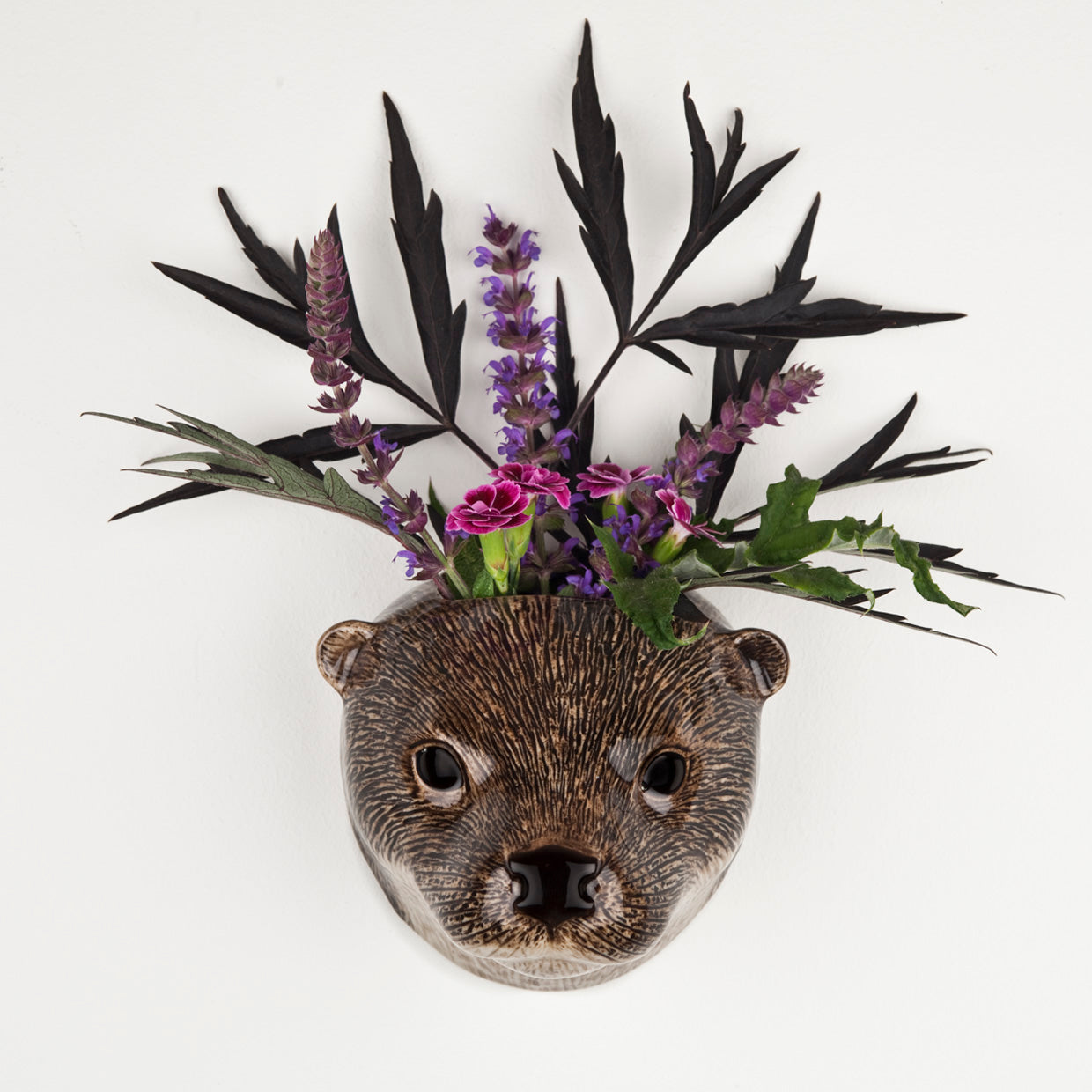 Otter wall vase small