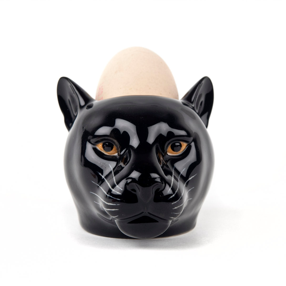 Panther face egg cup