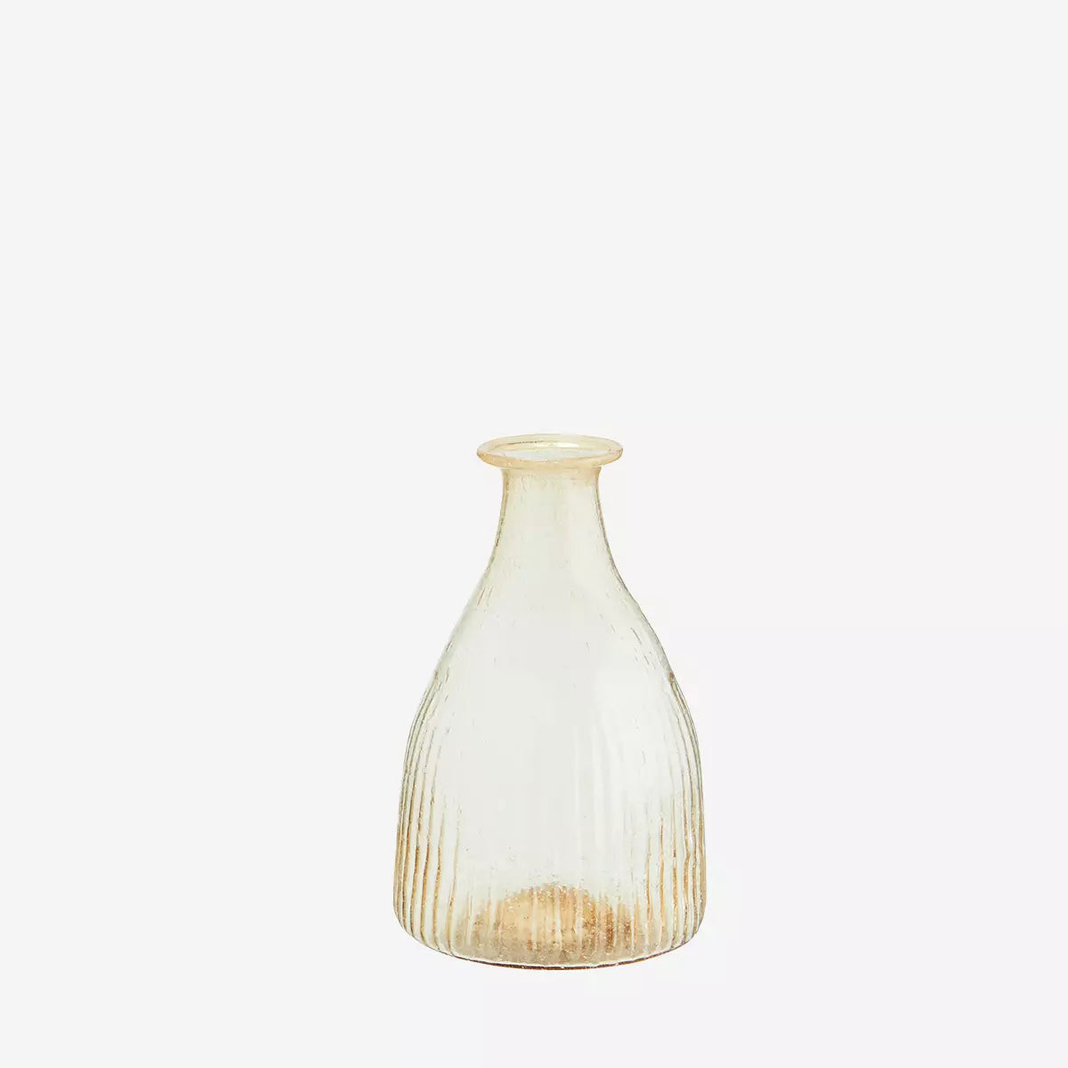 Recycled glass vase ligth peach