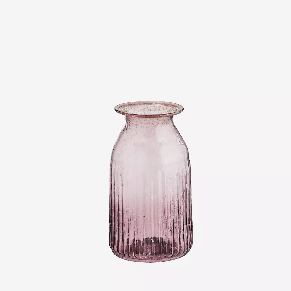 Recycled glass vase purple
