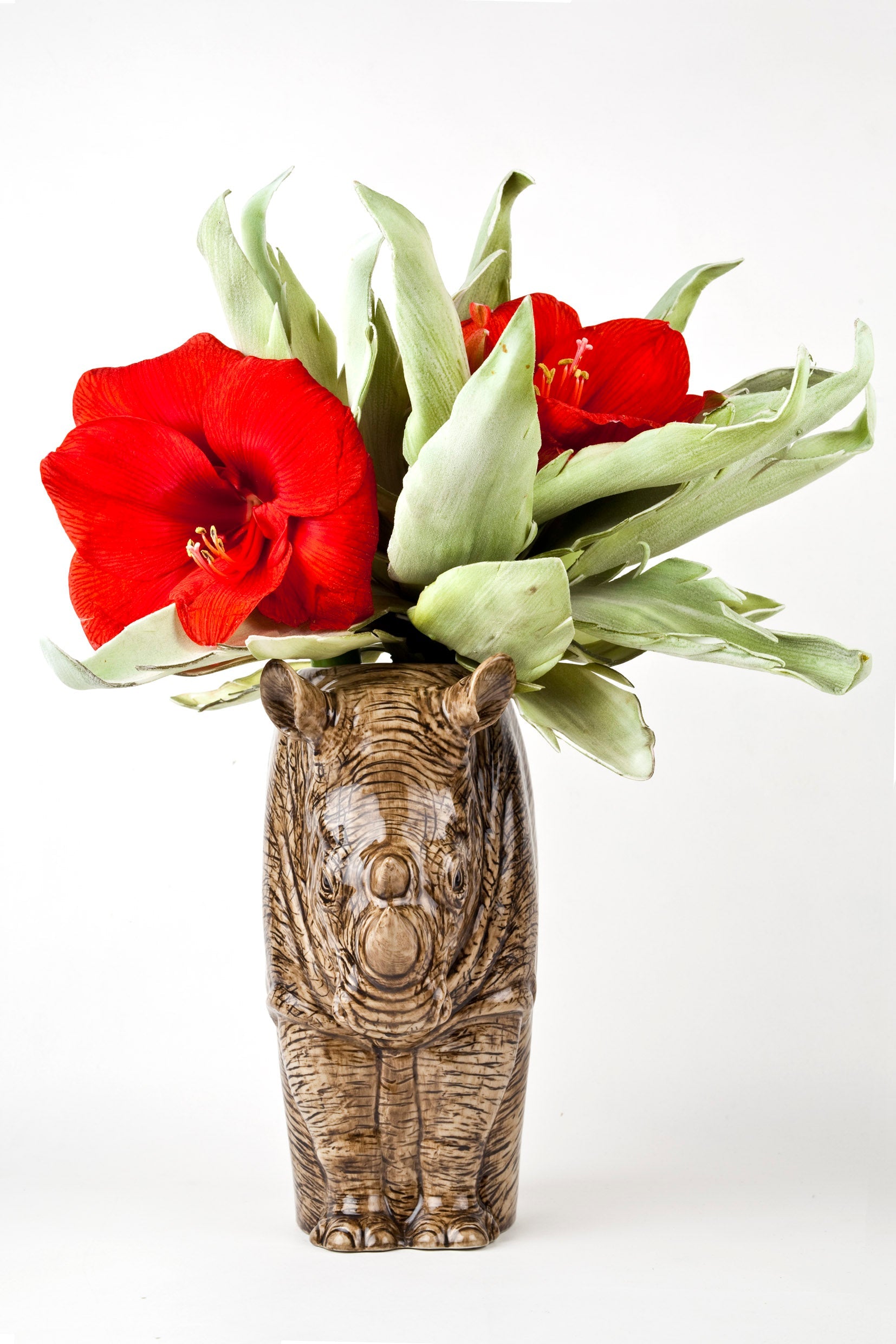 Rhino flower vase