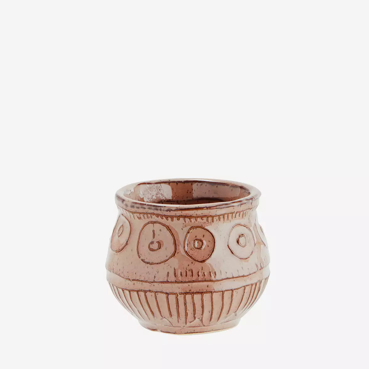 Stoneware flower pot Ash rose small