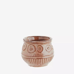 Stoneware flower pot Ash rose large