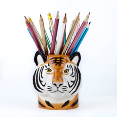 Tiger pencil pot