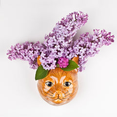 Vincent the cat wall vase small