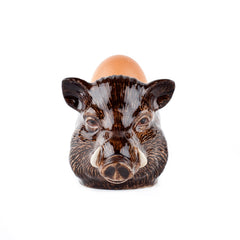 Wild boar face egg cup